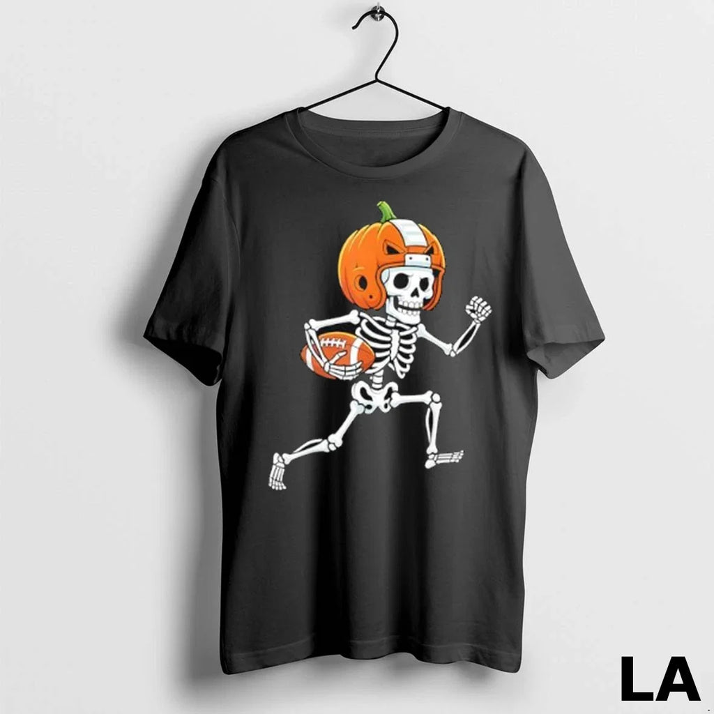 Original Skeleton American Football Player Spooky - Adult & Kids T-Shirts, Sweatshirts & Hoodies apparel design preview 1