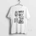Original Skeleton Messy Bun I Hate It When Have To Be - Adult & Kids T-Shirts, Sweatshirts & Hoodies apparel design preview 1