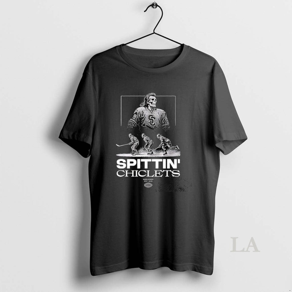 Original Skelton Hockey Spittin Chiclets Worldwide - Adult & Kids T-Shirts, Sweatshirts & Hoodies apparel design preview 1