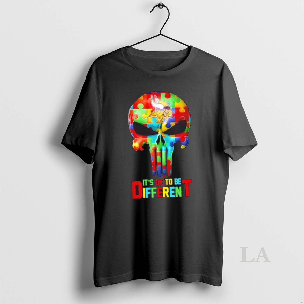 Original Skull Minnesota Vikings Its Ok To Be - Adult & Kids T-Shirts, Sweatshirts & Hoodies apparel design preview 1