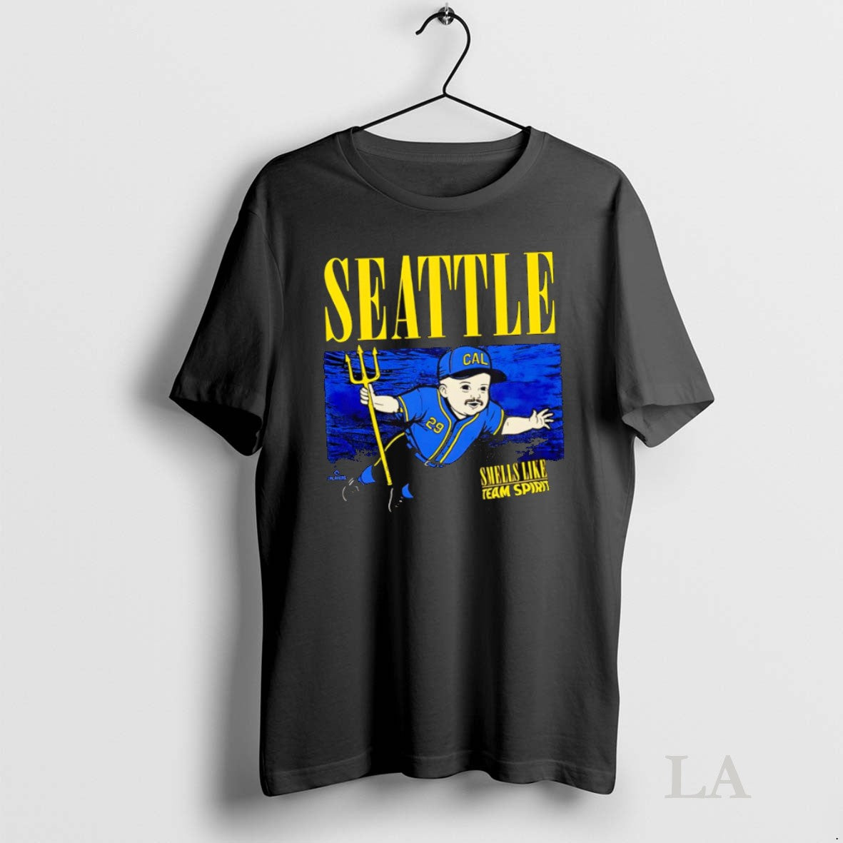 Original Smells Like Team Spirit Cal Raleigh Cute - Adult & Kids T-Shirts, Sweatshirts & Hoodies apparel design preview 1