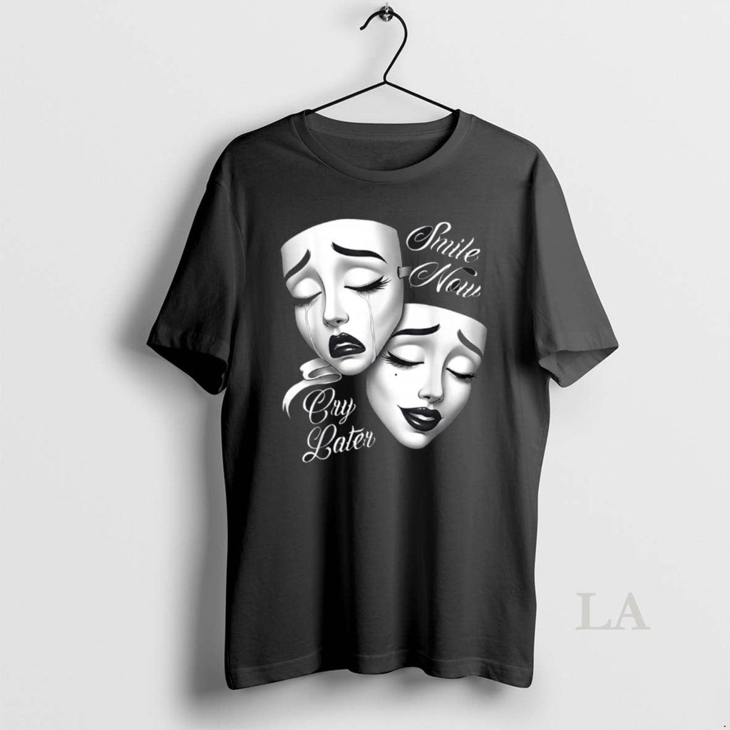 Original Smile Now Cry Later Payasa Theater Masks - Adult & Kids T-Shirts, Sweatshirts & Hoodies apparel design preview 1
