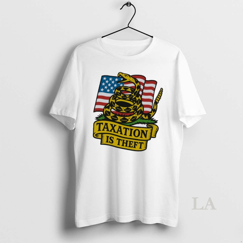 Original Snake Taxation Is Theft Usa Flag - Adult & Kids T-Shirts, Sweatshirts & Hoodies apparel design preview 1
