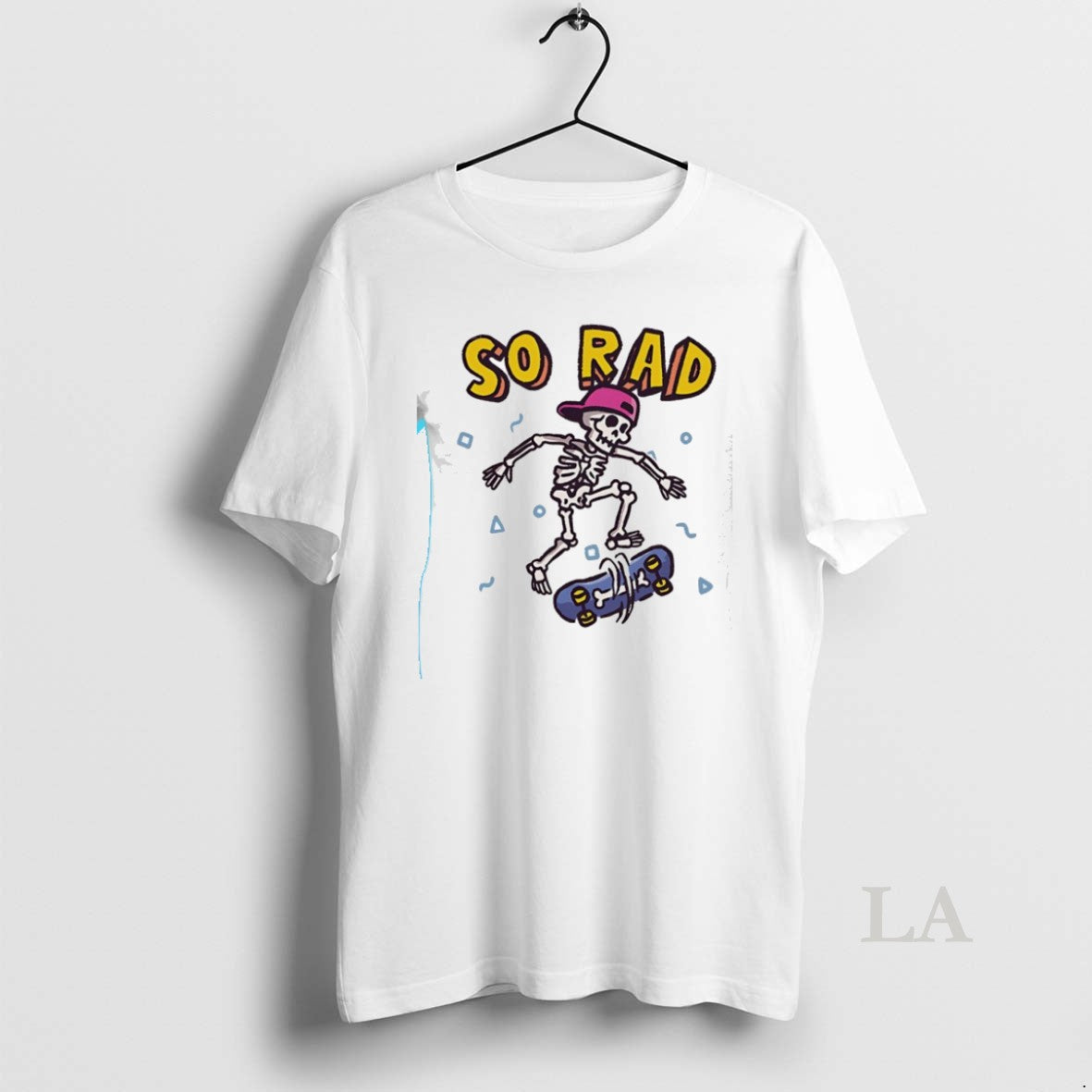 Original So Rad A Skateboarding Skeleton - Adult & Kids T-Shirts, Sweatshirts & Hoodies apparel design preview 1