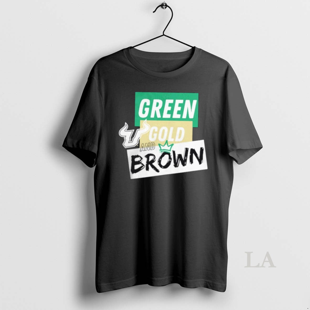 Original South Florida Bulls Green Gold And Brown - Adult & Kids T-Shirts, Sweatshirts & Hoodies apparel design preview 1