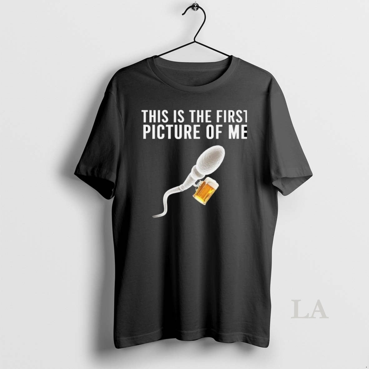 Original Sperm Beer This Is The First Picture Of Me - Adult & Kids T-Shirts, Sweatshirts & Hoodies apparel design preview 1