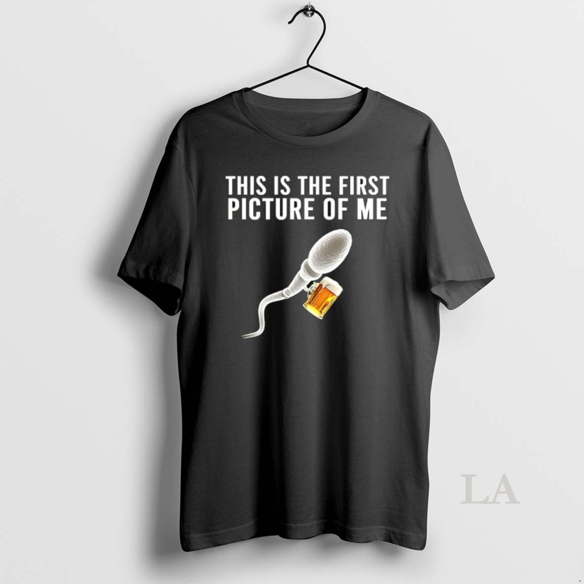 Original Sperm Beer This Is The First Picture Of Me - Adult & Kids T-Shirts, Sweatshirts & Hoodies apparel design preview 1
