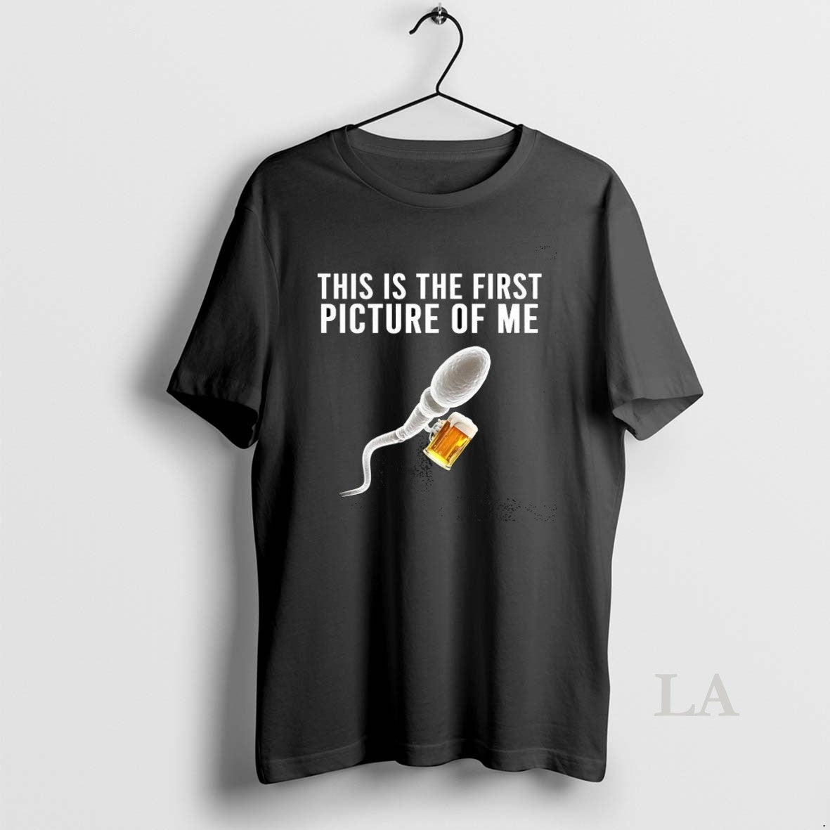 Original Sperm Beer This Is The First Picture Of Me - Adult & Kids T-Shirts, Sweatshirts & Hoodies apparel design preview 1