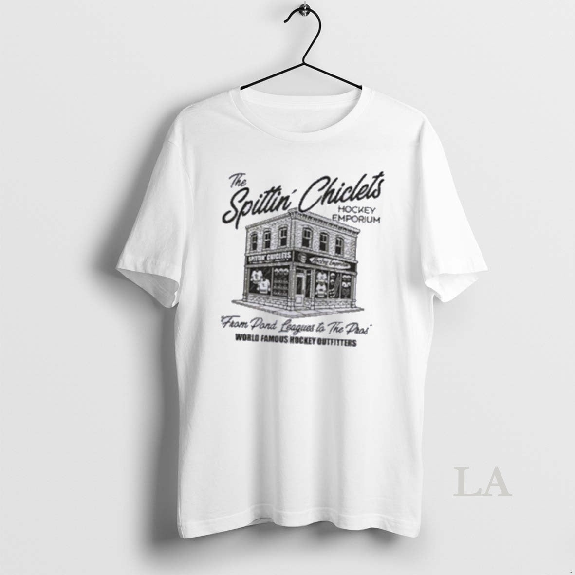 Original Spittin Chiclets Hockey Emporium - Adult & Kids T-Shirts, Sweatshirts & Hoodies apparel design preview 1