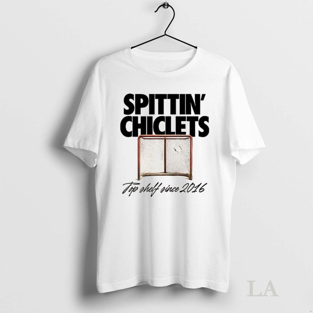 Original Spittin Chiclets Top Shelf Since 2016 Hockey - Adult & Kids T-Shirts, Sweatshirts & Hoodies apparel design preview 1