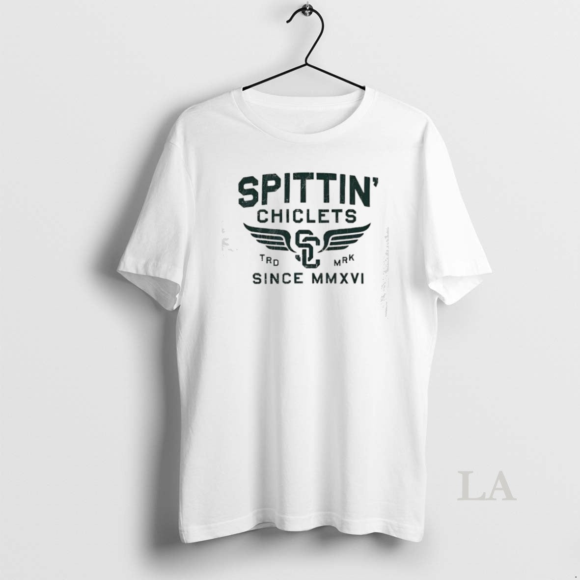 Original Spittin Chiclets Hockey Wings Since Mmxvi - Adult & Kids T-Shirts, Sweatshirts & Hoodies apparel design preview 1