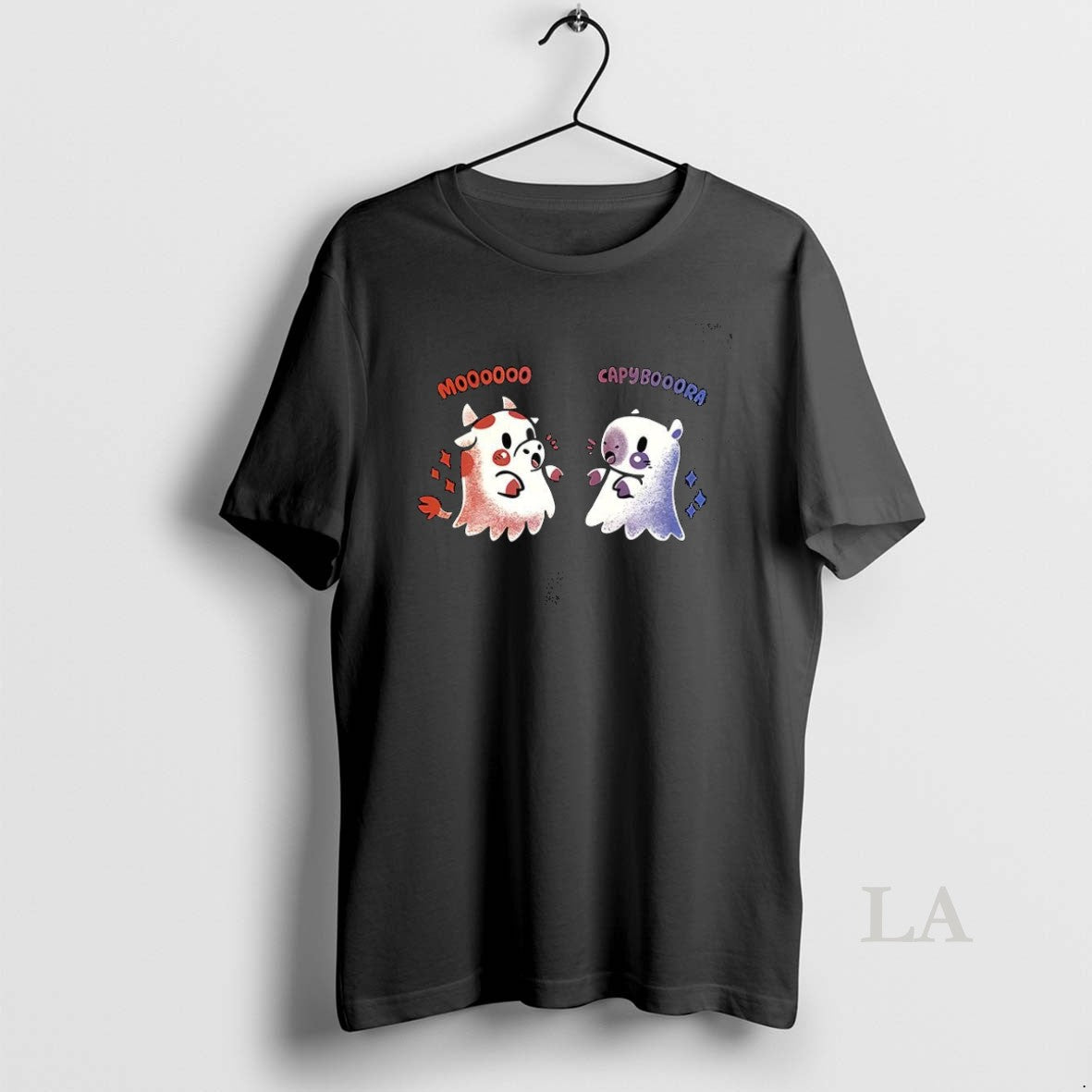 Original Spooky Capy And Cow Halloween - Adult & Kids T-Shirts, Sweatshirts & Hoodies apparel design preview 1