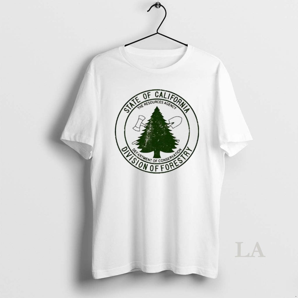 Original State Of California Division Forestry Usda - Adult & Kids T-Shirts, Sweatshirts & Hoodies apparel design preview 1
