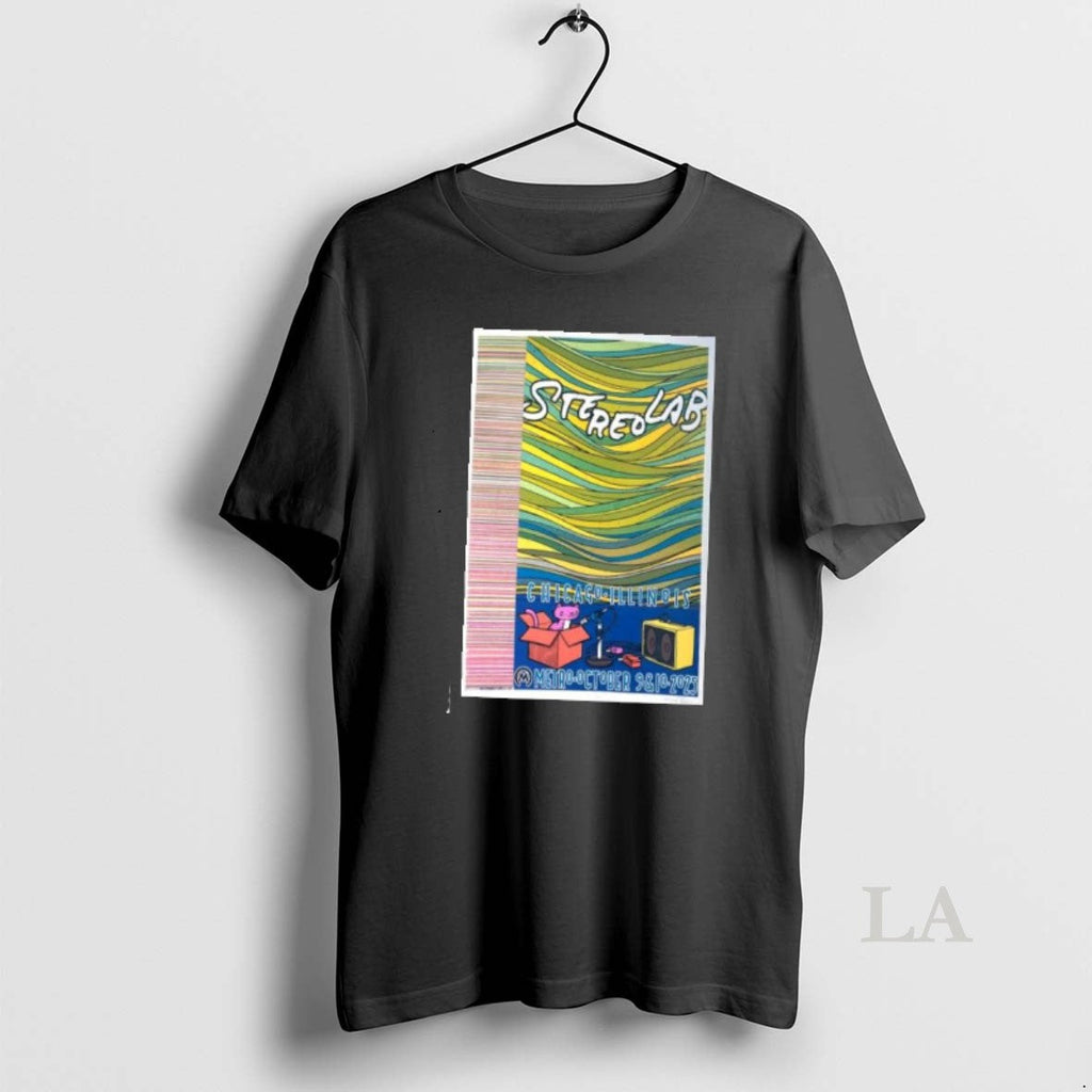 Original Stereolab Chicago Il Shows October 9 10 2025 - Adult & Kids T-Shirts, Sweatshirts & Hoodies apparel design preview 1