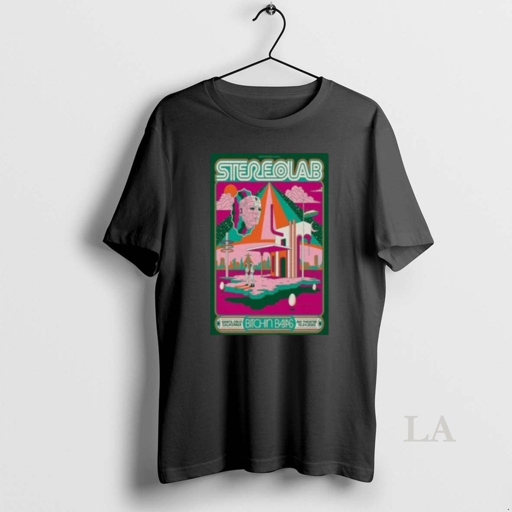 Original Stereolab Tour Santa Cruz Ca 10 24 - Adult & Kids T-Shirts, Sweatshirts & Hoodies apparel design preview 1