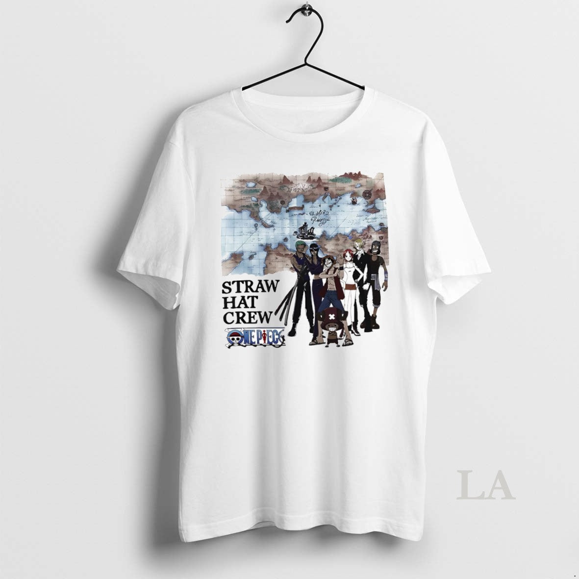 Original Straw Hat Crew Grand Line Map - Adult & Kids T-Shirts, Sweatshirts & Hoodies apparel design preview 1
