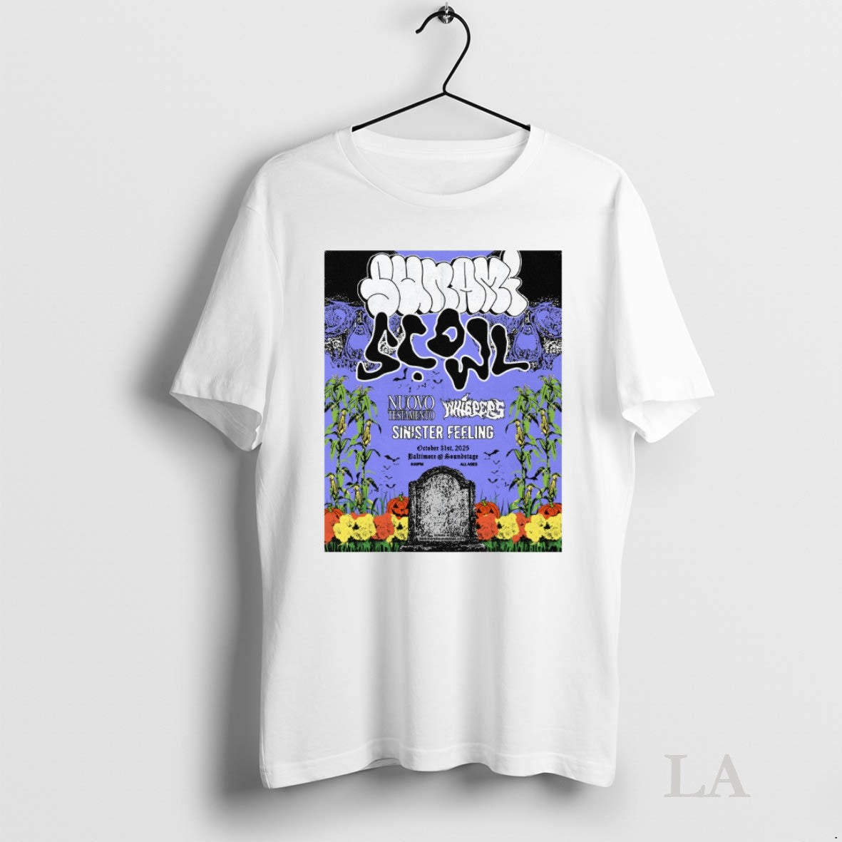 Original Sunami And Scowl Baltimore Md October 31 - Adult & Kids T-Shirts, Sweatshirts & Hoodies apparel design preview 1