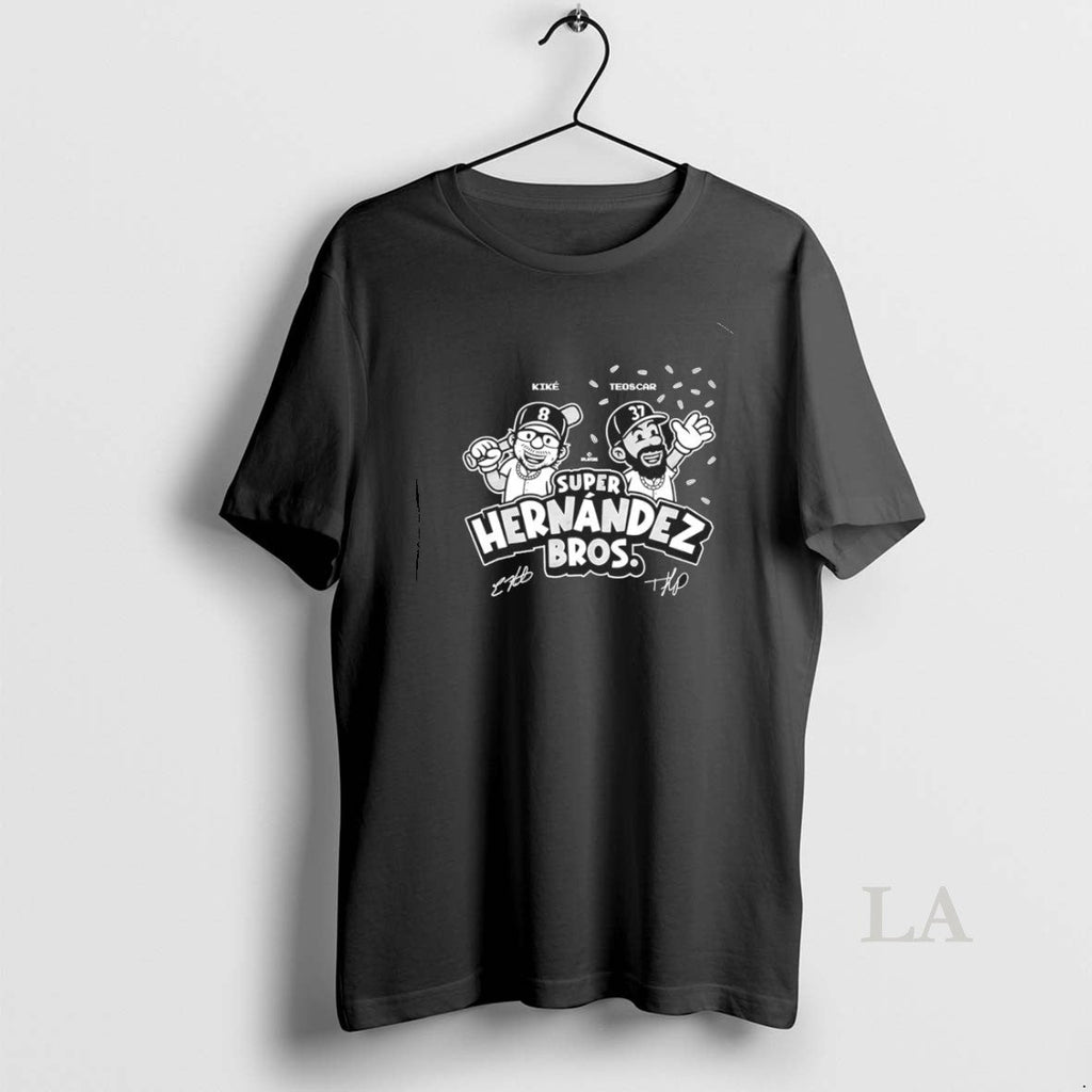Original Super Hernandez Bros Kike And Teoscar - Adult & Kids T-Shirts, Sweatshirts & Hoodies apparel design preview 1