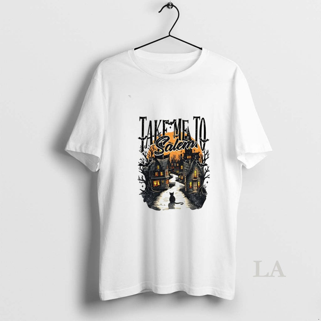 Original Take Me To Salem Halloween 2025 - Adult & Kids T-Shirts, Sweatshirts & Hoodies apparel design preview 1