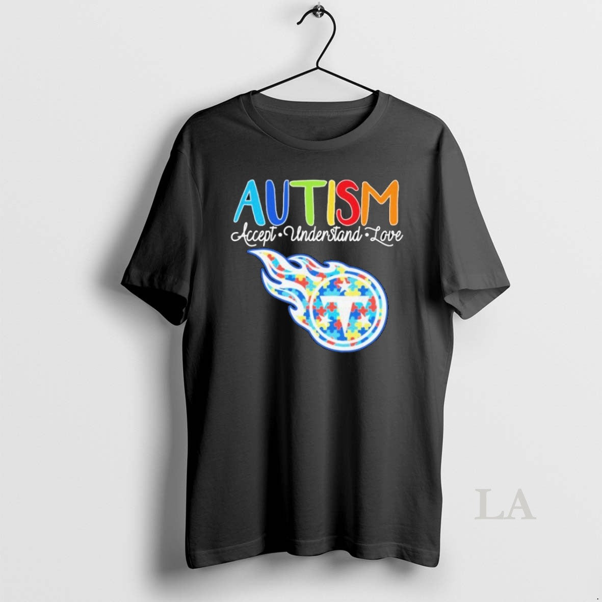 Original Tennessee Titans Autism Accept Understand - Adult & Kids T-Shirts, Sweatshirts & Hoodies apparel design preview 1