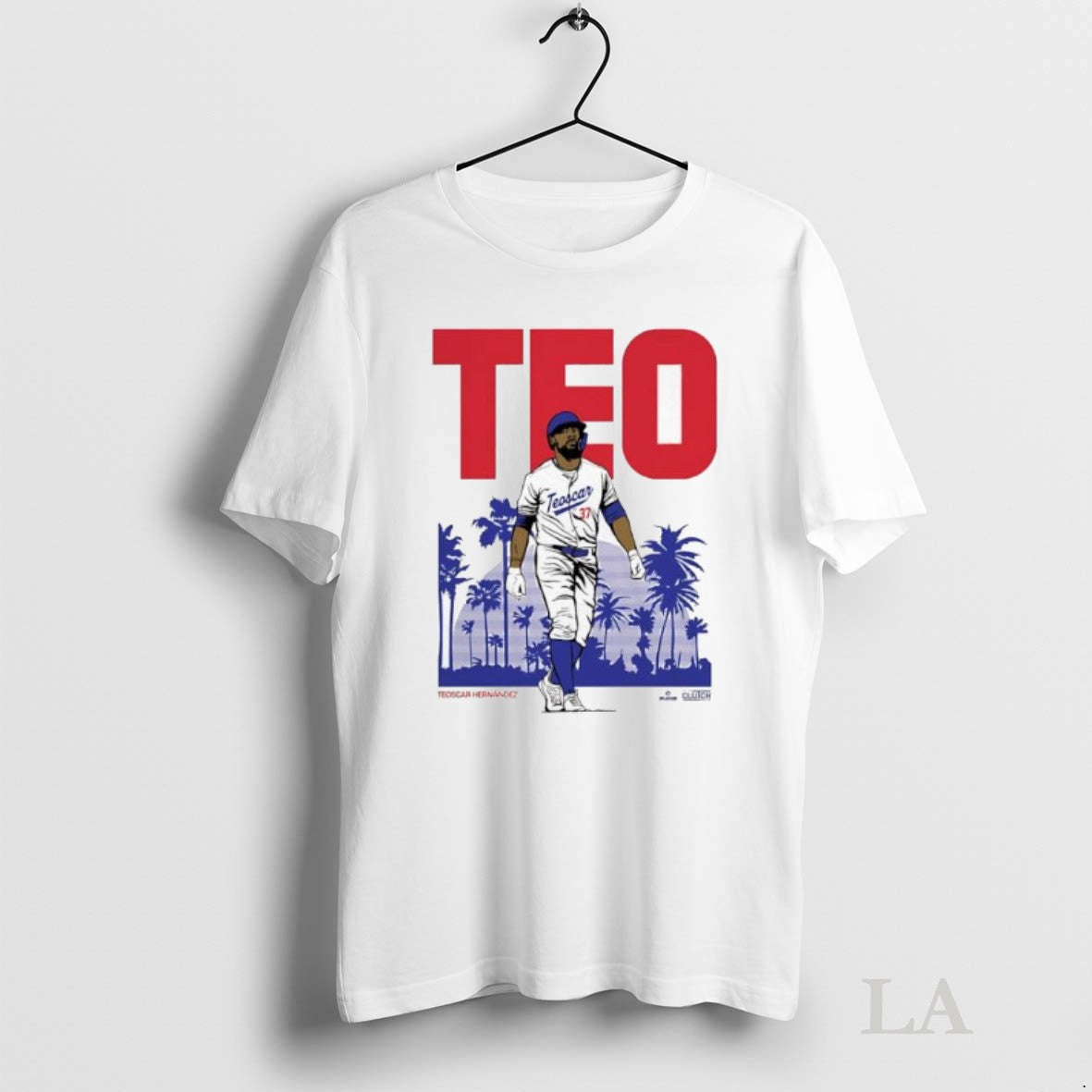 Original Teoscar Hernandez Associated Los Angeles And - Adult & Kids T-Shirts, Sweatshirts & Hoodies apparel design preview 1