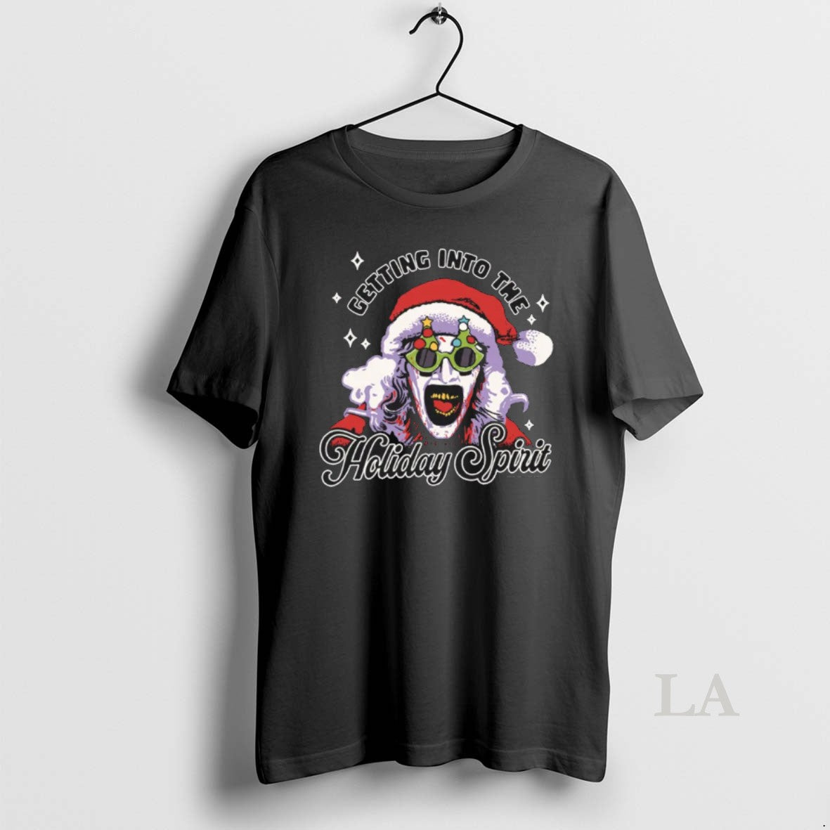 Original Terrifier Holiday Spirit Santa Illustration - Adult & Kids T-Shirts, Sweatshirts & Hoodies apparel design preview 1