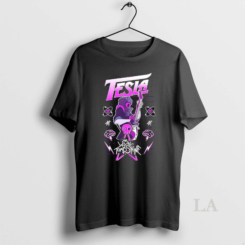 Original Tesla The Living Tombstone - Adult & Kids T-Shirts, Sweatshirts & Hoodies apparel design preview 1