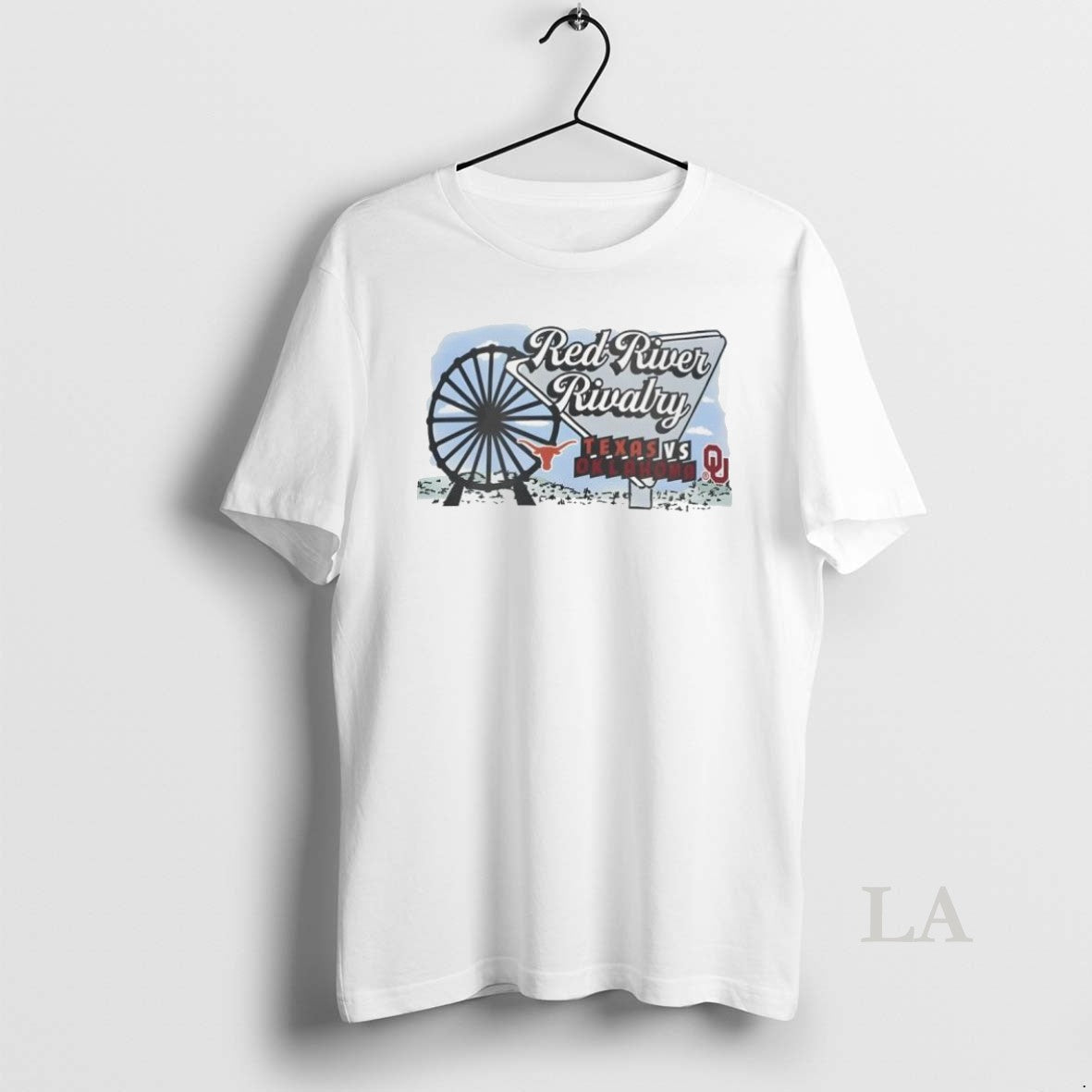 Original Texas Longhorns Vs Oklahoma Sooners River - Adult & Kids T-Shirts, Sweatshirts & Hoodies apparel design preview 1