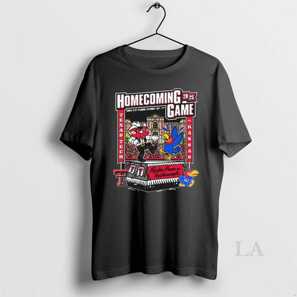 Original Texas Tech Red Raiders Vs Kansas Jayhawks - Adult & Kids T-Shirts, Sweatshirts & Hoodies apparel design preview 1