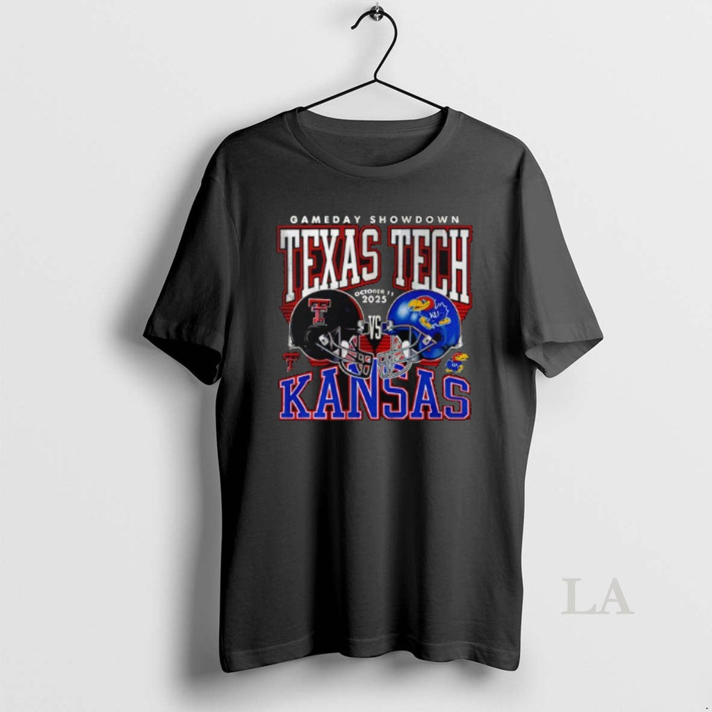 Original Texas Tech Red Raiders Vs Kansas Jayhawks - Adult & Kids T-Shirts, Sweatshirts & Hoodies apparel design preview 1