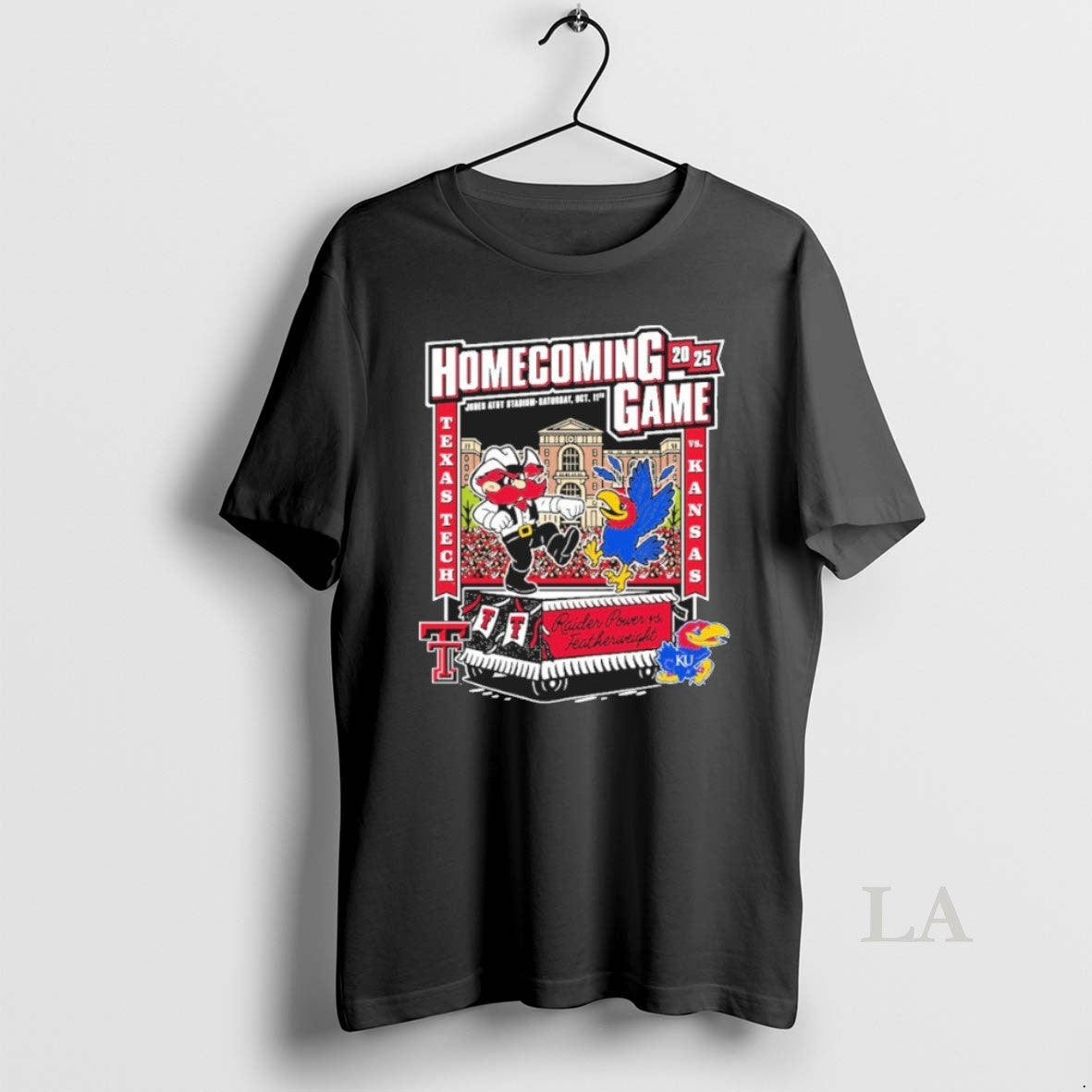 Original Texas Tech Vs Kansas 2025 Homecoming Gameday - Adult & Kids T-Shirts, Sweatshirts & Hoodies apparel design preview 1