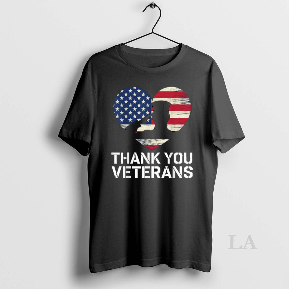 Original Thank You Veterans Day American Flag Heart - Adult & Kids T-Shirts, Sweatshirts & Hoodies apparel design preview 1