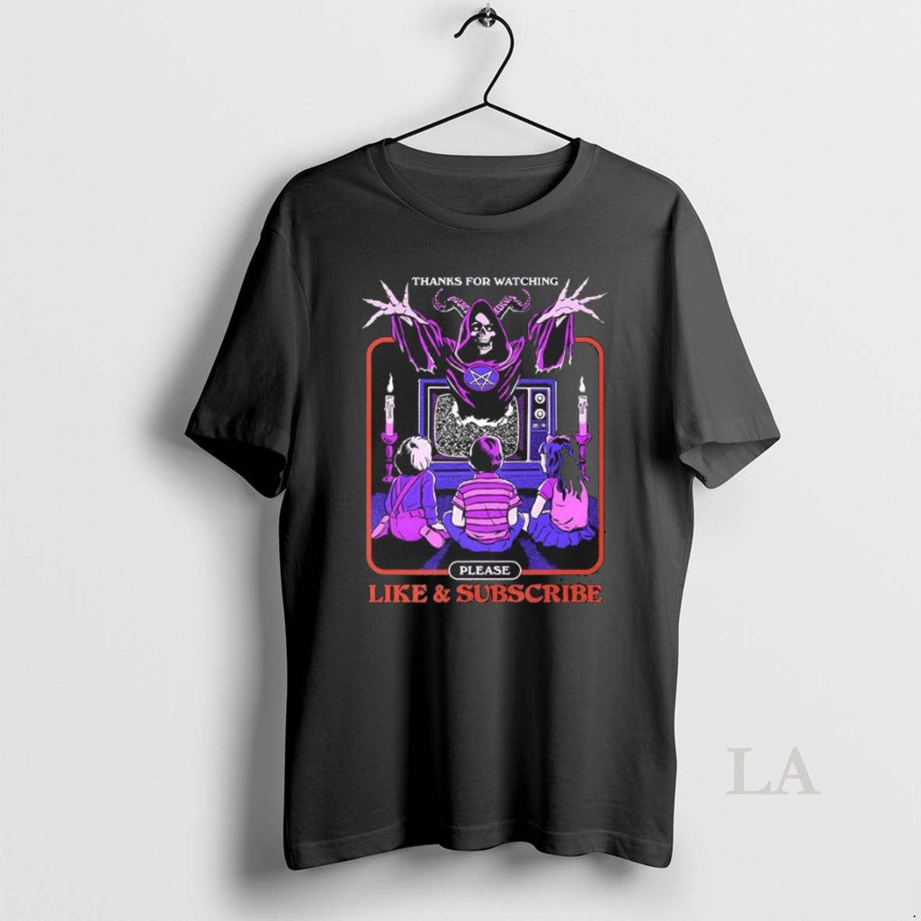 Original Thanks For Watching Please Like And - Adult & Kids T-Shirts, Sweatshirts & Hoodies apparel design preview 1