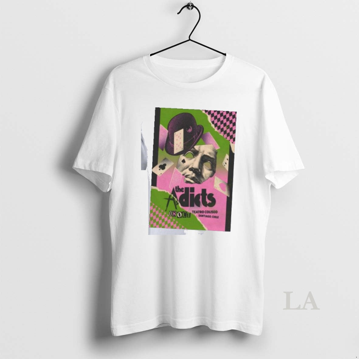 Original The Adicts Santiago Tour On Oct 8 2025 - Adult & Kids T-Shirts, Sweatshirts & Hoodies apparel design preview 1