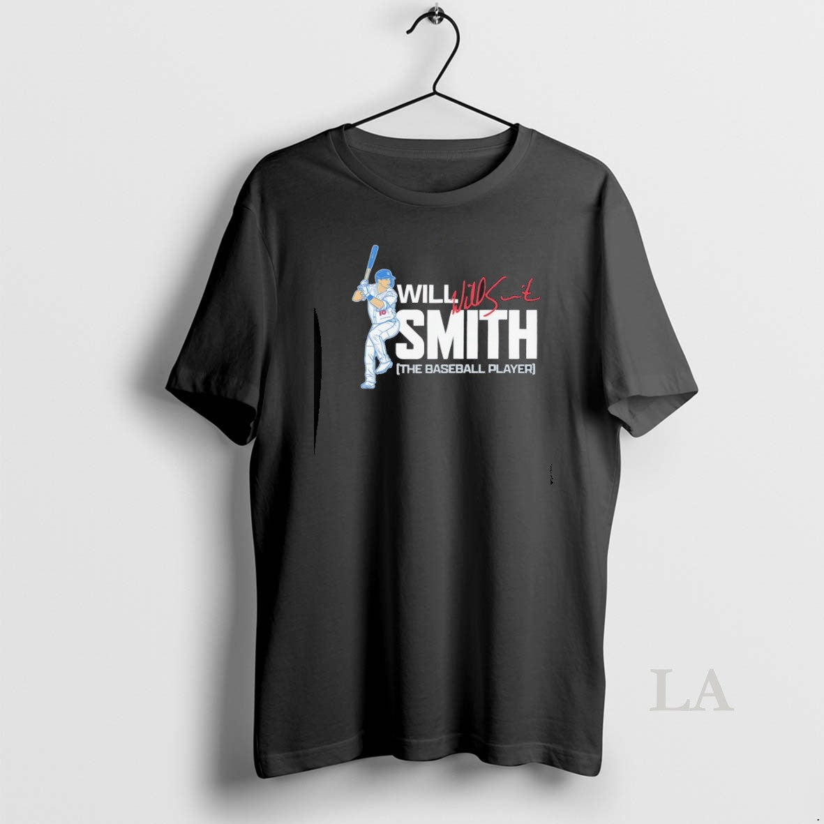 Original The Baseball Player Will Smith Los Angeles - Adult & Kids T-Shirts, Sweatshirts & Hoodies apparel design preview 1