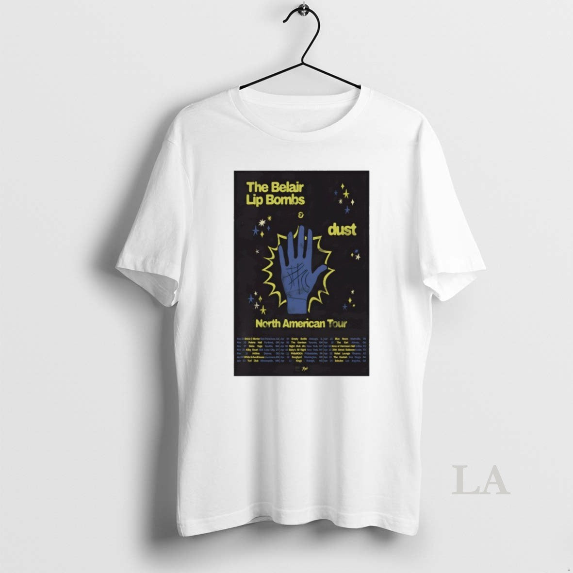 Original The Belair Lip Bombs North American Tour - Adult & Kids T-Shirts, Sweatshirts & Hoodies apparel design preview 1