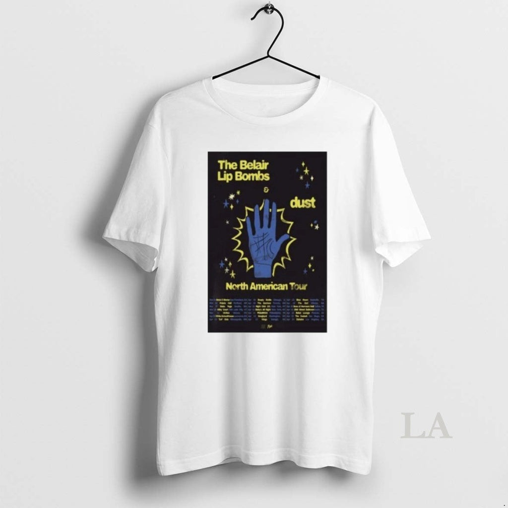 Original The Belair Lip Bombs North American Tour - Adult & Kids T-Shirts, Sweatshirts & Hoodies apparel design preview 1