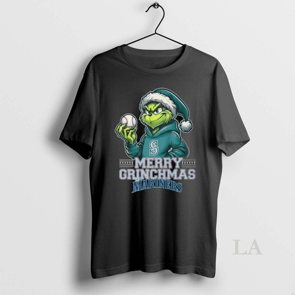 Original The Grinch Merry Grinchmas Seattle Mariners - Adult & Kids T-Shirts, Sweatshirts & Hoodies apparel design preview 1