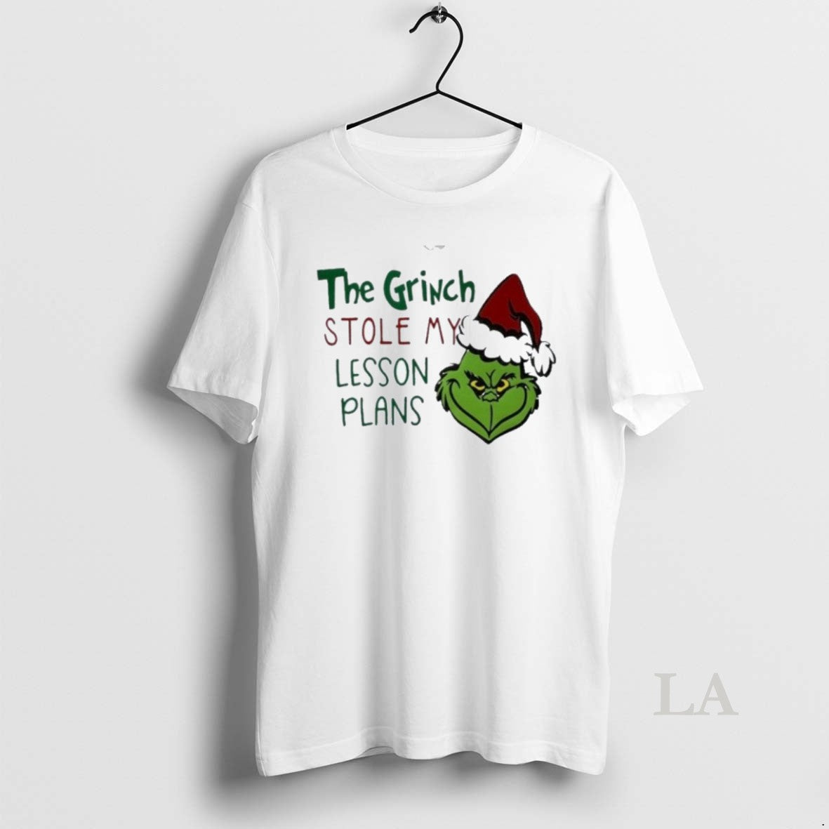 Original The Grinch Stole My Lesson Plans Holiday - Adult & Kids T-Shirts, Sweatshirts & Hoodies apparel design preview 1