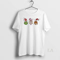 Original The Grinch Characters Christmas Light Santa - Adult & Kids T-Shirts, Sweatshirts & Hoodies apparel design preview 1