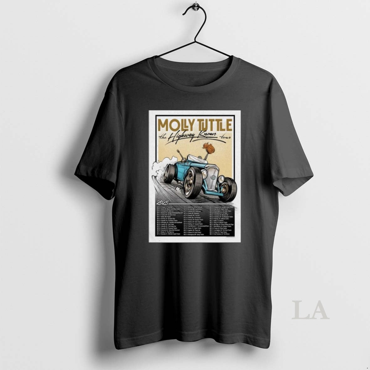 Original The Highway Knows Tour 2025 Molly Tuttle - Adult & Kids T-Shirts, Sweatshirts & Hoodies apparel design preview 1