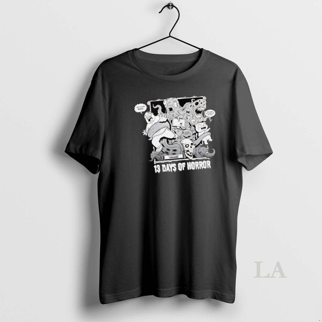 Original The Horror Marathon 13 Days Of - Adult & Kids T-Shirts, Sweatshirts & Hoodies apparel design preview 1