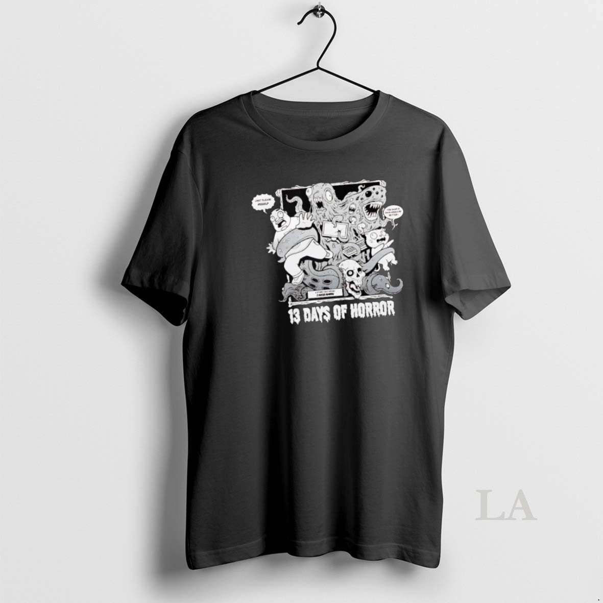 Original The Horror Marathon 13 Days Of - Adult & Kids T-Shirts, Sweatshirts & Hoodies apparel design preview 1