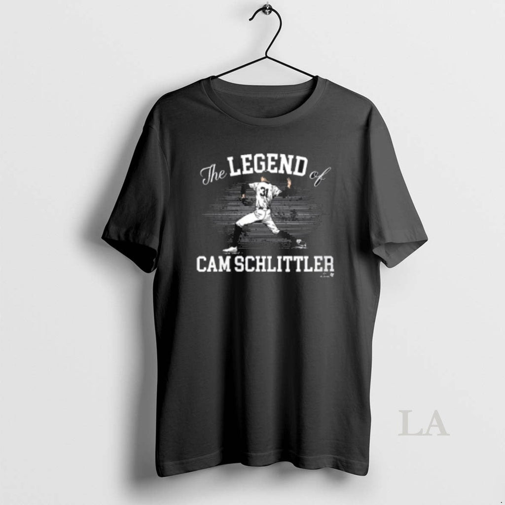 Original The Legend Of Cam Schlittler New York - Adult & Kids T-Shirts, Sweatshirts & Hoodies apparel design preview 1