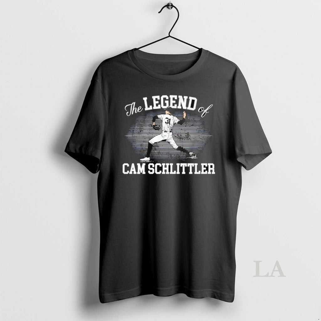 Original The Legend Of Cam Schlittler New York - Adult & Kids T-Shirts, Sweatshirts & Hoodies apparel design preview 1