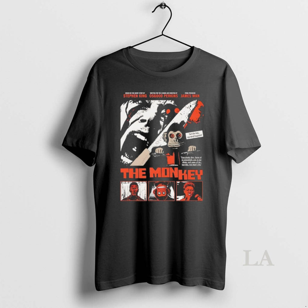 Original The Monkey Turn Key See What Happens - Adult & Kids T-Shirts, Sweatshirts & Hoodies apparel design preview 1