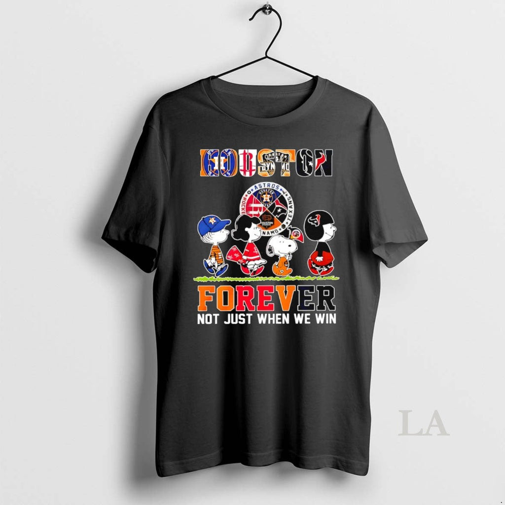 Original The Peanuts Houston Sports Teams Crossing - Adult & Kids T-Shirts, Sweatshirts & Hoodies apparel design preview 1