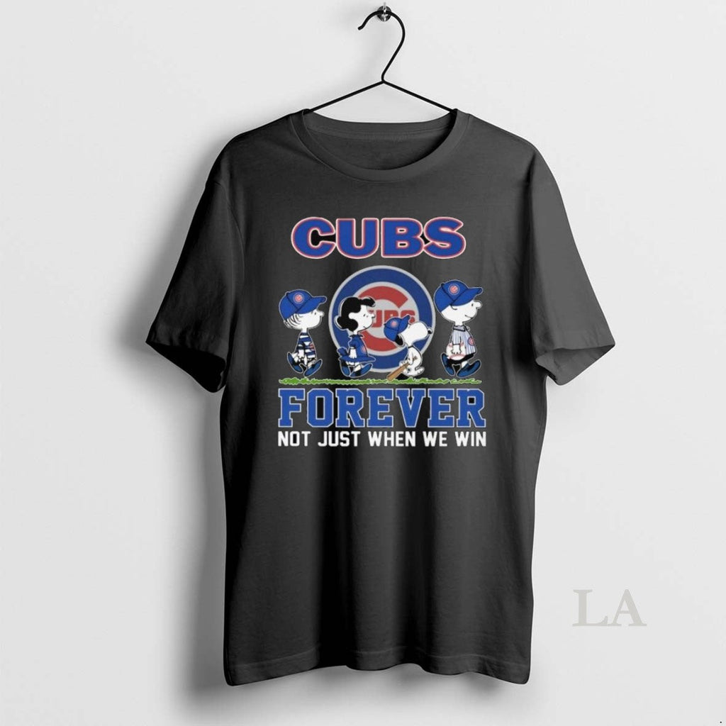 Original The Peanuts Walking X Chicago Cubs Forever - Adult & Kids T-Shirts, Sweatshirts & Hoodies apparel design preview 1