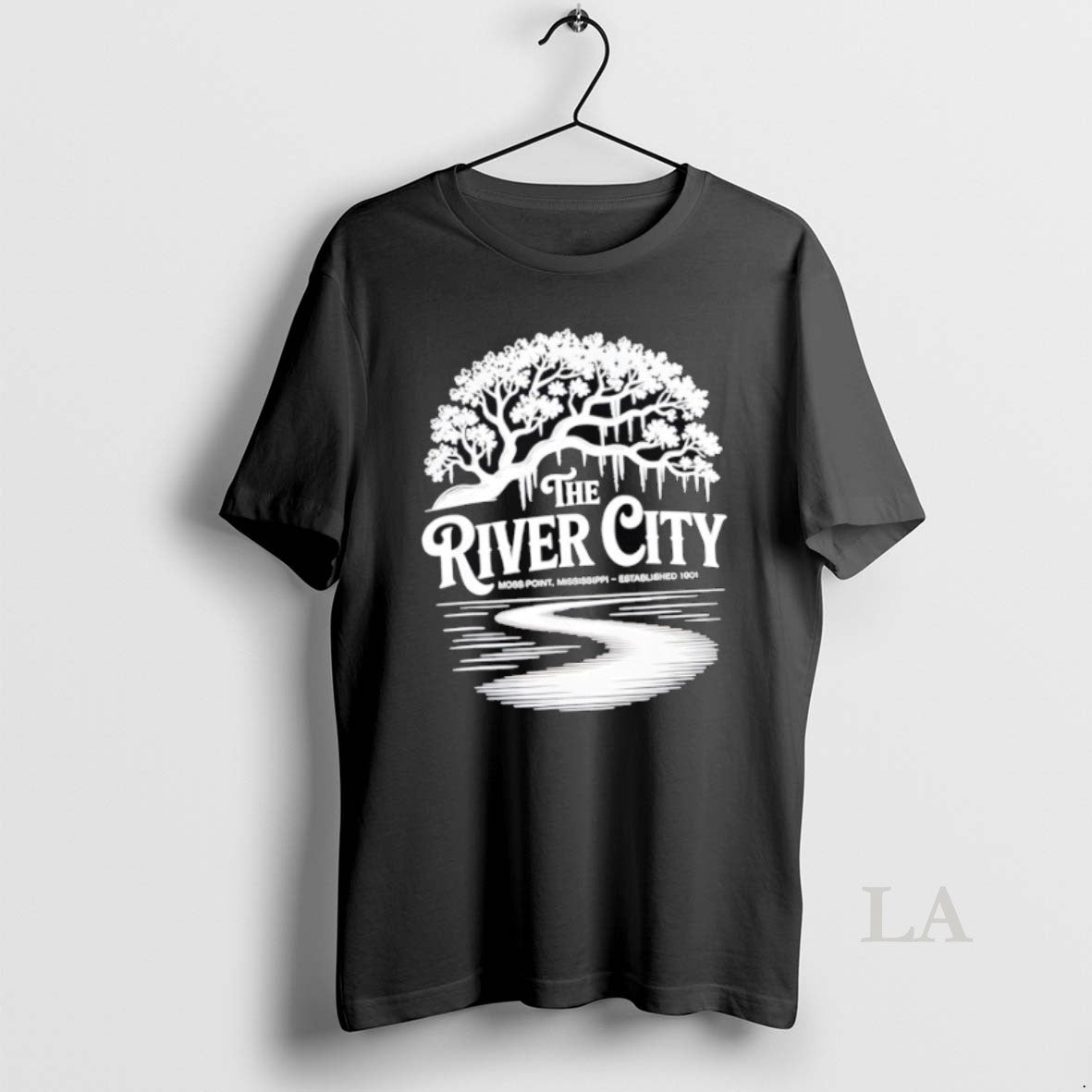 Original The River City Moss Point Live Oak Est 1901 - Adult & Kids T-Shirts, Sweatshirts & Hoodies apparel design preview 1