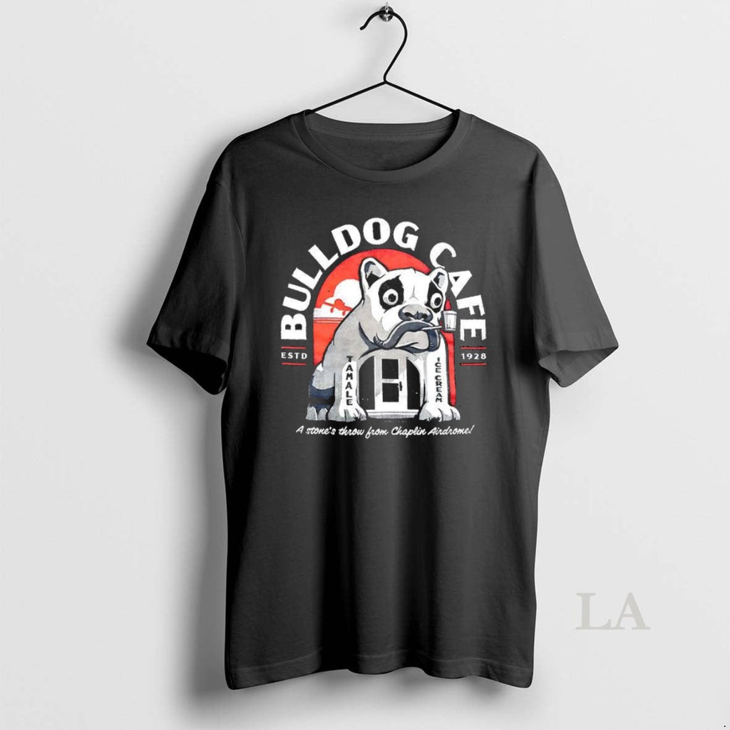 Original The Rocketeer Bulldog Cafe - Adult & Kids T-Shirts, Sweatshirts & Hoodies apparel design preview 1